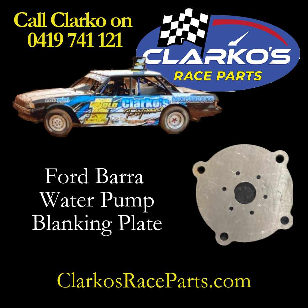 Ford Barra water pump blanking plate