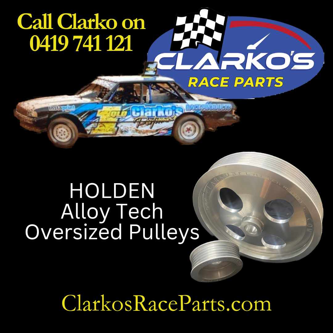 Holden V6 Aloy Tec over size race series pulleys