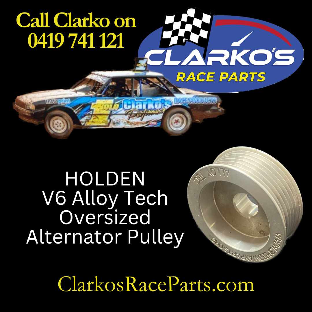 Holden V6 Aloy Tec over size race series pulleys