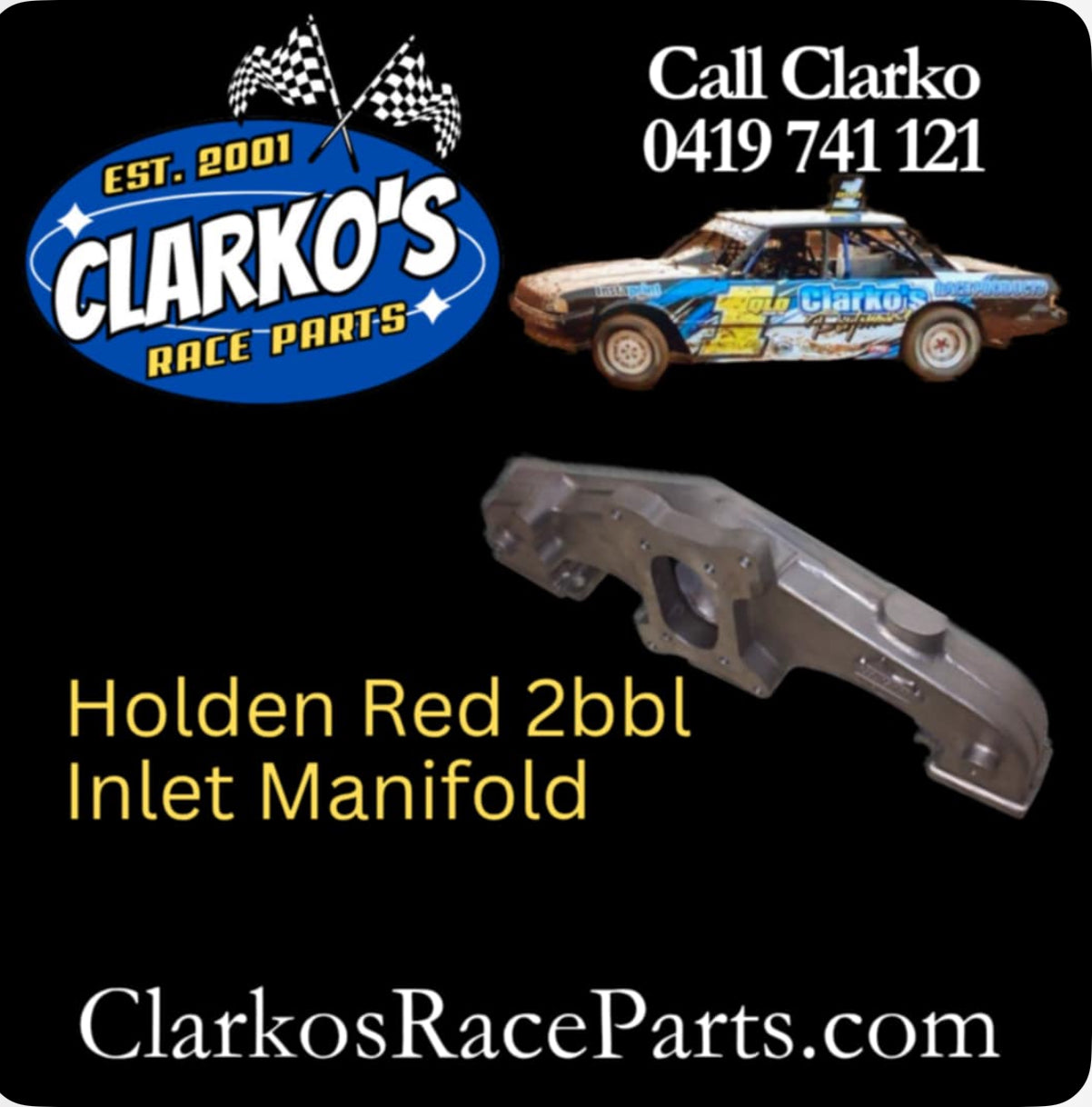 Holden Red 2bbl Inlet Manifold