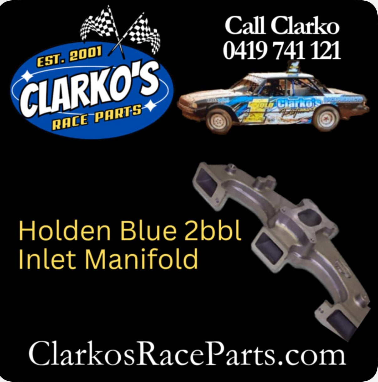 Holden Blue Motor 2bbl Inlet Manifold