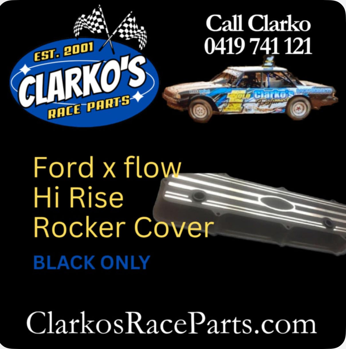Ford Crossflow High Rise Rocker Cover – Clarko’s Race Parts